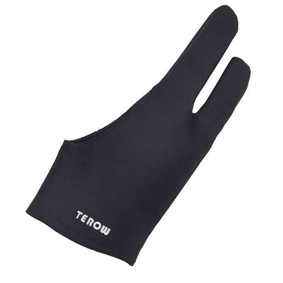 Terow 2-Finger Artist Glove for Drawing Tablets & iPad – Anti-Smudge, Fits Left or Right Hand